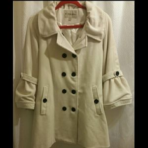 Burberry large pea coat